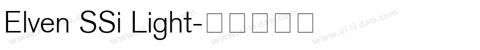 Elven SSi Light字体转换